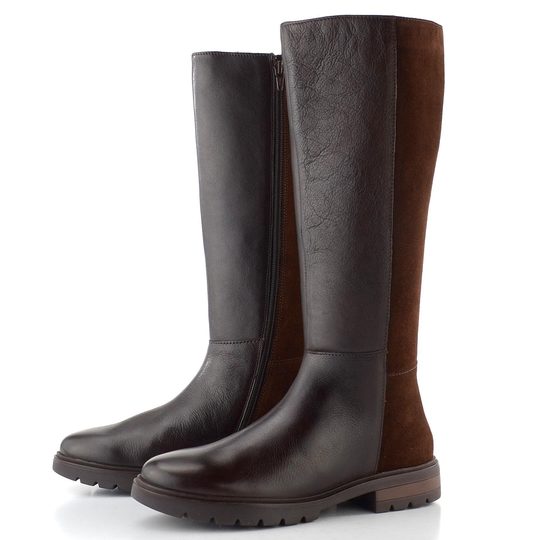 Ara kožené kozačky Cambridge Cacao/Mocca 12-11268-09