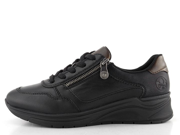 Rieker tenisky se zipem černé N9501-01