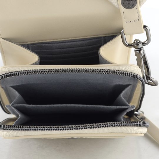 Bugatti malá crossbody kabelka/puzdro na telefón béžová 49665350
