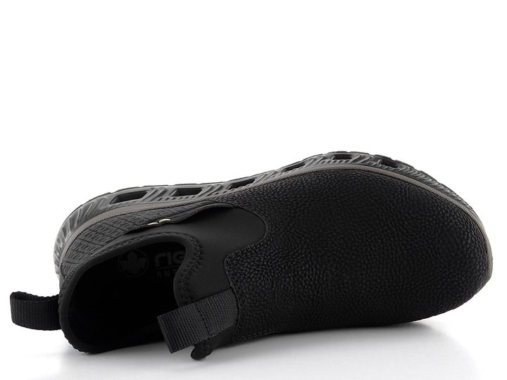 Rieker nazúvacia nízka členková obuv čierna M6053-00