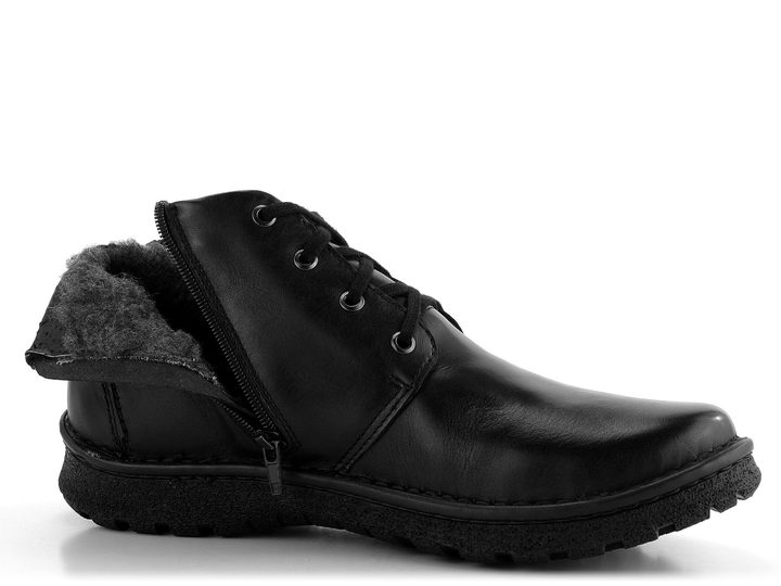 Klondike šnurovacia členková obuv 127 Black