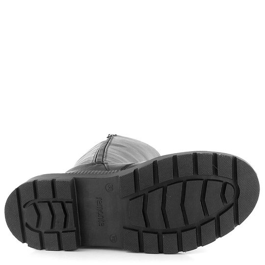 Remonte kozačky se strečí černé D0C71-01