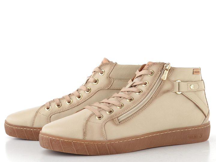 Pikolinos kotník se zipem Lanzarote marfil W7B-8868C1