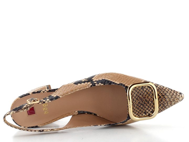 Högl hadinkové lodičky s volnou patou camel 1-104627-2200