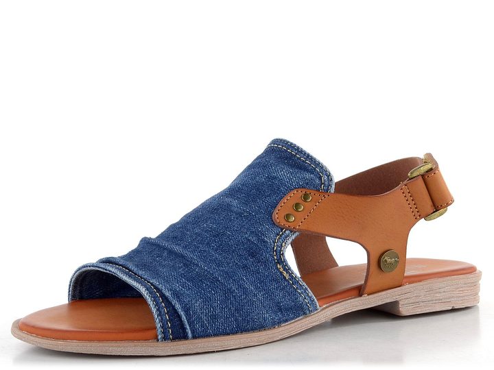 Mustang sandály se plným nártem jeansblau 1388-808-841
