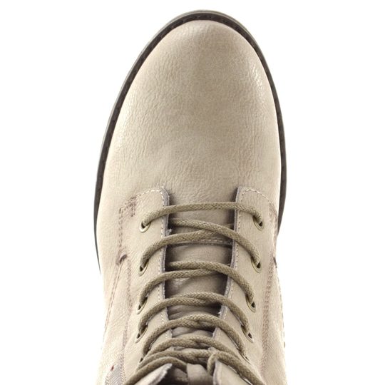 Mustang šněrovací polokozačky offwhite 15M0082003