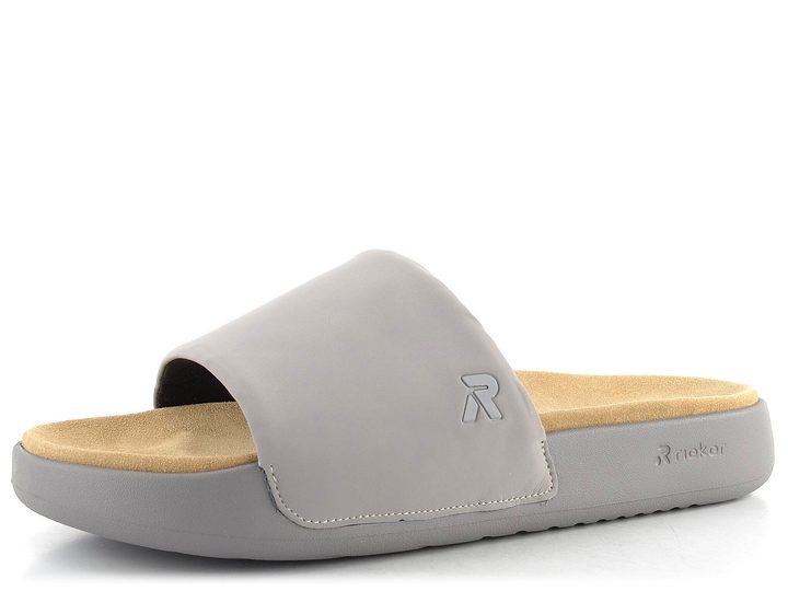 Rieker pánské pantofle šedé U3250-40