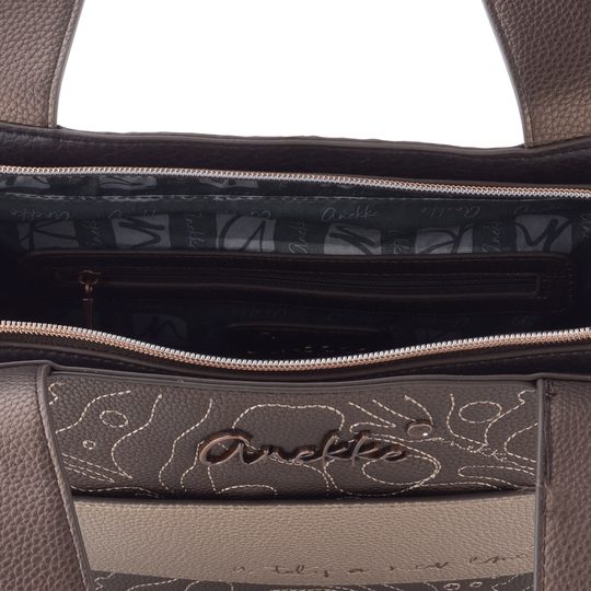 Anekke shopper kabelka hnědá/barevná 43652-428