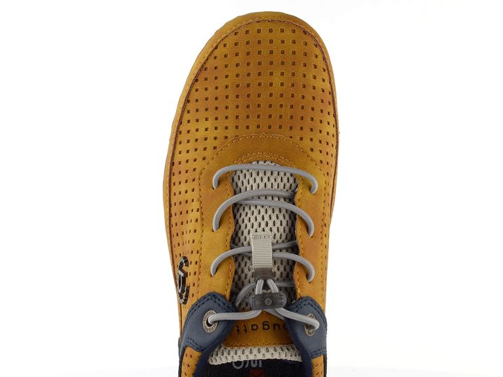 Bugatti žluté kombinované polobotky 321-ASG03-5050