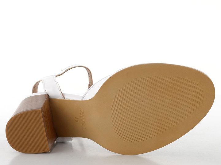 Fly London sandály na podpatku bílé P145450004