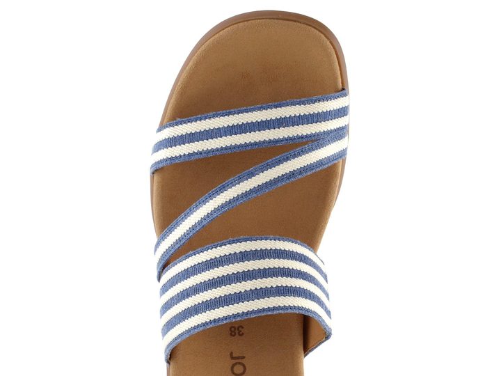 Gabor fuzbetové pantofle Jeans/Panna 63.702.88