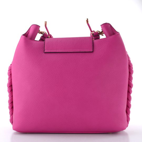 Lola Casademunt shopper kabelka s kovovým madlem fuchsia LS2604019