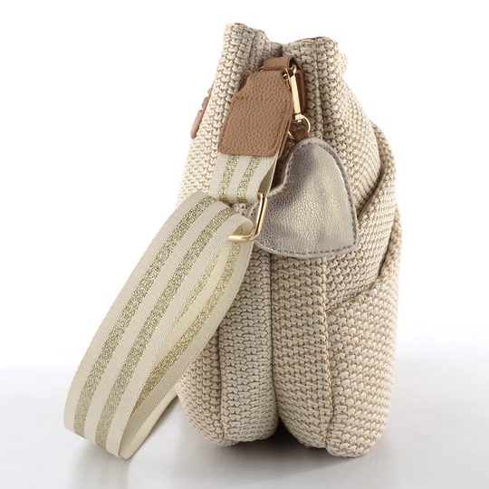 Rieker crossbody kabelka so srdcom muschel/palegold H1004-62