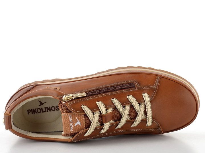 Pikolinos šněrovací polobotky se zipem Vigo brandy W3W-6979
