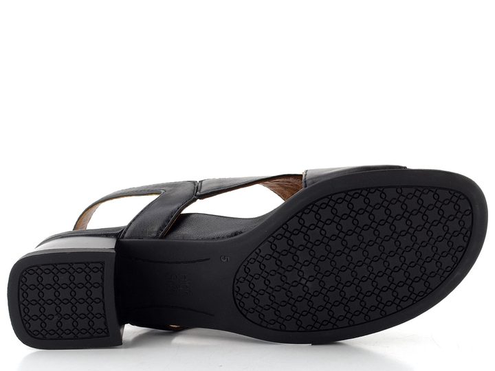 Ara dámské široké sandály na podpatku Graz schwarz 12-51802-01