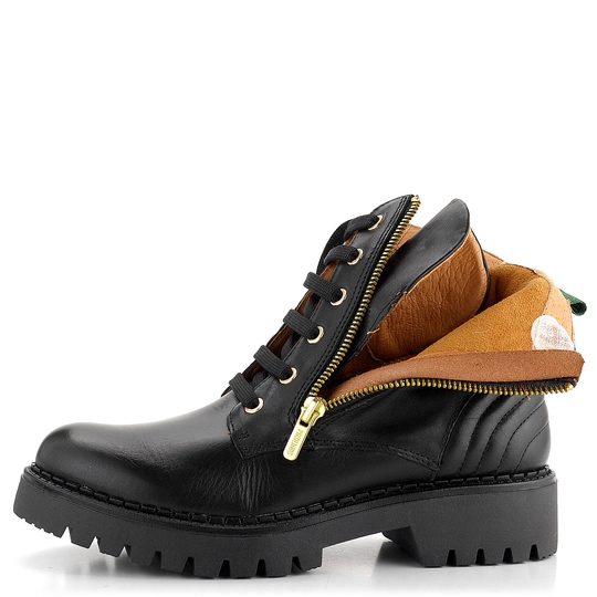 Pikolinos šněrovací kotník se zipem Aviles Black W6P-8560