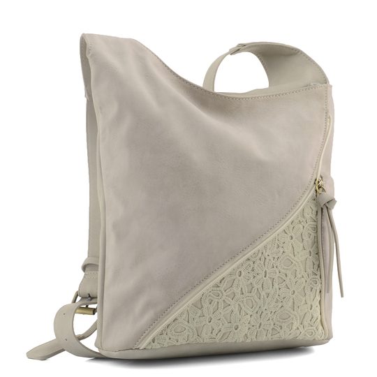 Rieker crossbody kabelka šedá s čipkou H1428-40