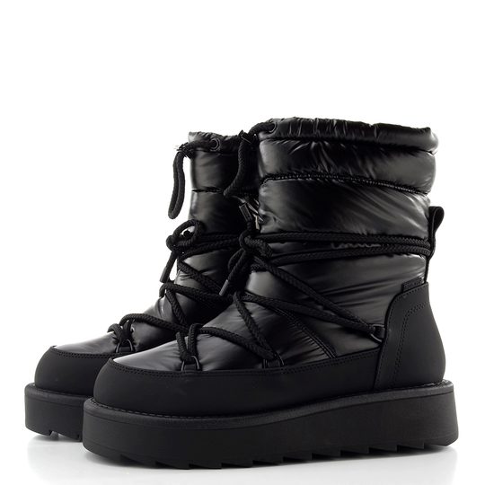 Tamaris zateplený kotník na platformě black uni 1-26836-41