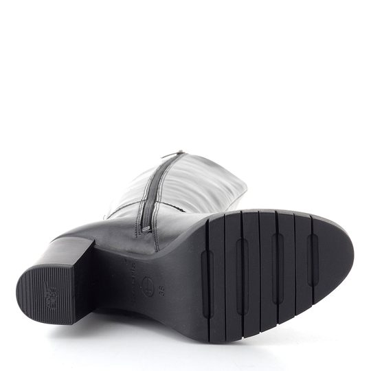 Tamaris čižmy na podpätku black 1-25542-43