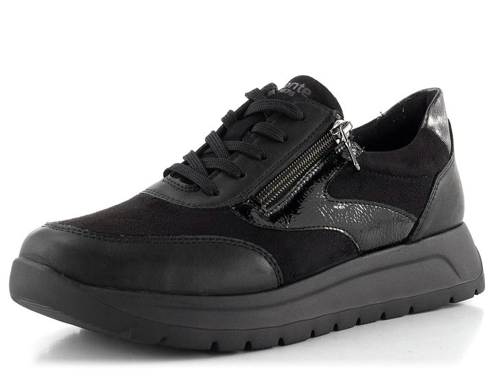 Remonte černé tenisky se zipem D2V02-03