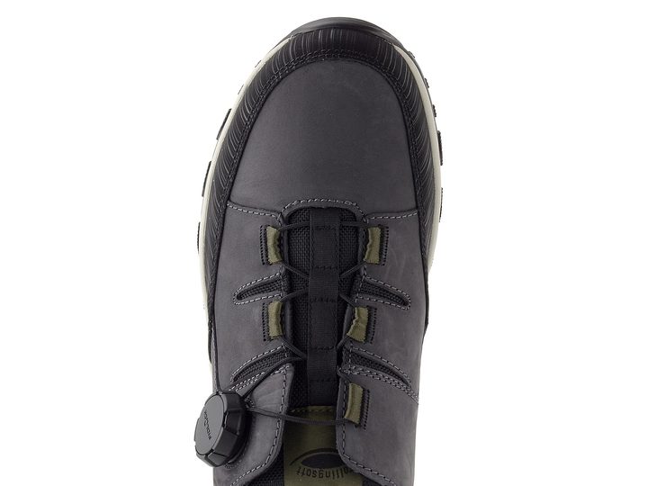 Gabor Rollingsoft pánské kožené polobotky iron/black 8005.15.03