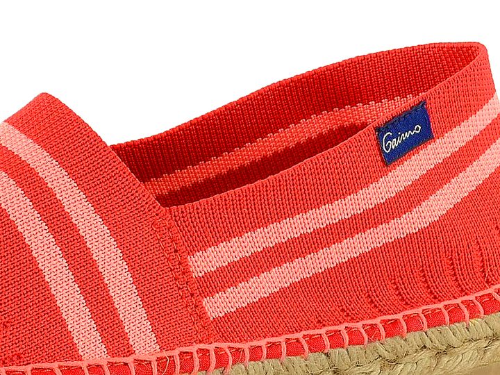 Gaimo Espadrilles mokasíny s proužky Atria Rojo