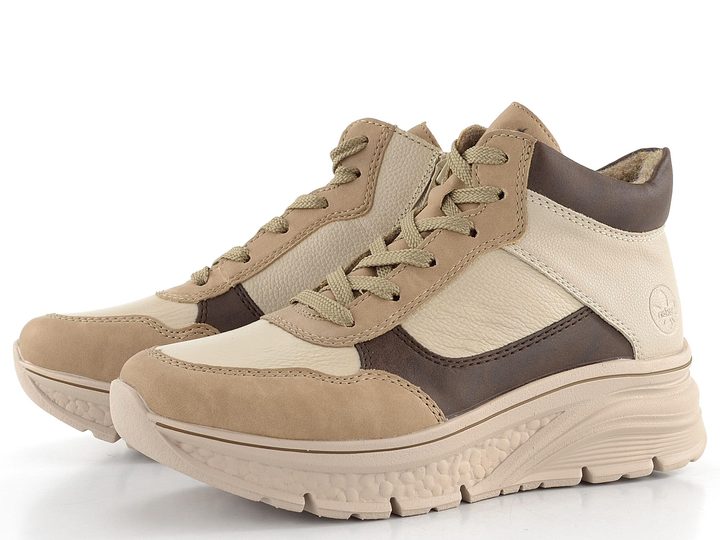 Rieker tenisková členková obuv béžovo-hnedá 48002-60