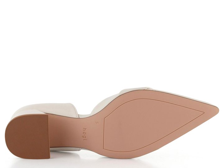 Högl lodičky na širokém podpatku Creme 9-104530