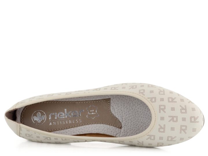 Rieker baleríny s potiskem béžové 51994-81