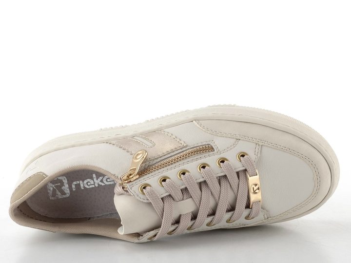 Rieker Sport tenisky na platforme béžové M1912-80