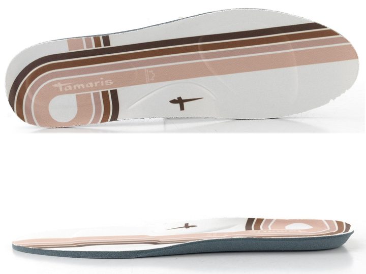 Tamaris tenisky na platformě white leather 1-23730-47