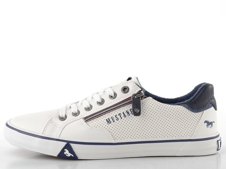 Mustang pánské tenisky se zipem white 26M0211004