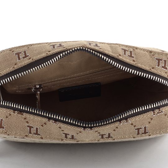 Tamaris malá crossbody kabelka s potiskem Clarice Sand 33410