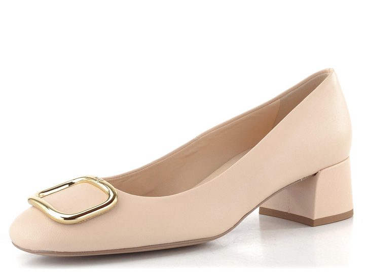 Högl hladké kožené lodičky se sponou sand 1-104000-1300