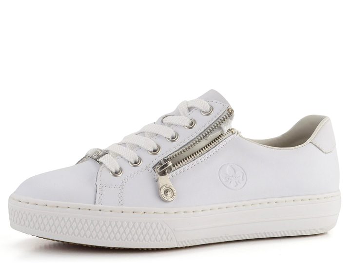 Rieker kožené biele sneakers tenisky L59L1-83