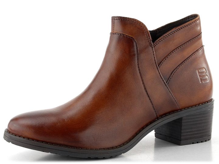 TT.BAGATT kotník na podpatku Cognac D11-7683C-4100