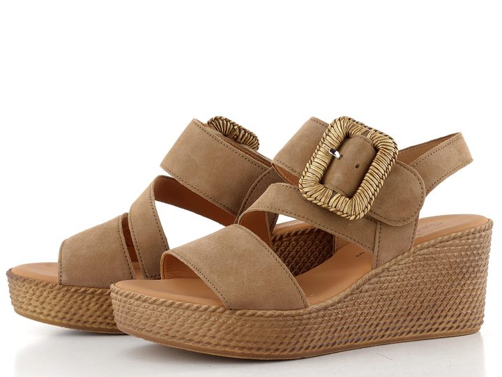 Gabor sandály na klínu peanut 84.771.14