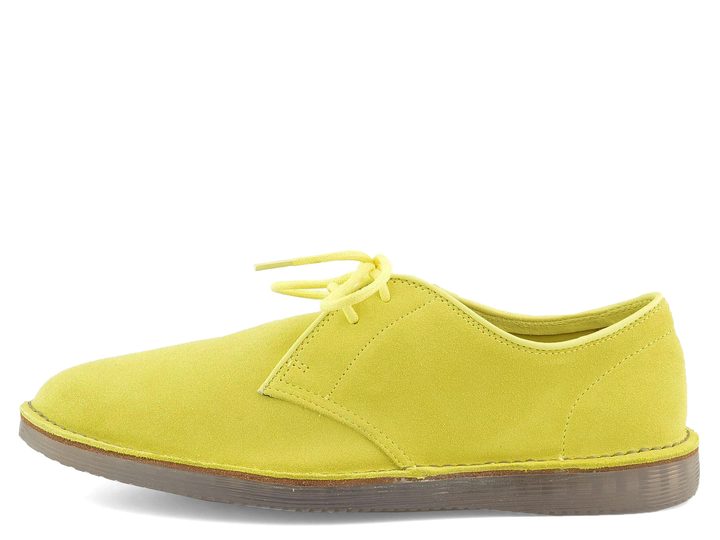 Clarks pánské polobotky žluté Darning Walk Lime