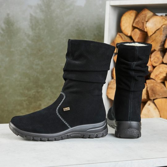 Rieker polokozačky černé s membránou Z7171-01