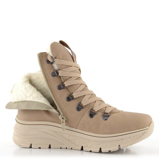 Rieker členková obuv s membránou na platforme béžová 48034-20