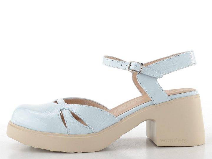 Wonders lakované lodičky s volnou patou a širokým podpatkem aura E-7131