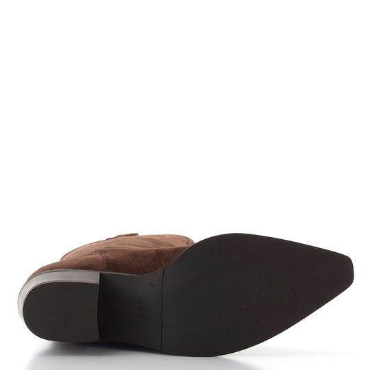 Högl semišové kozačky chocplum 2-102822-2100