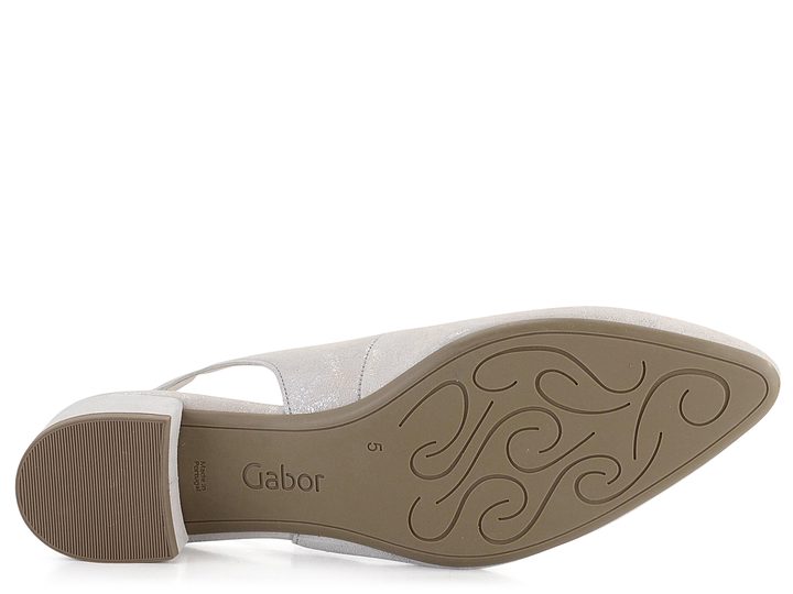 Gabor metalické lodičky s voľnou pätou Ice 41.520.61