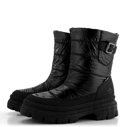 Rieker členková obuv s membránou na platforme čierna Y9380-00