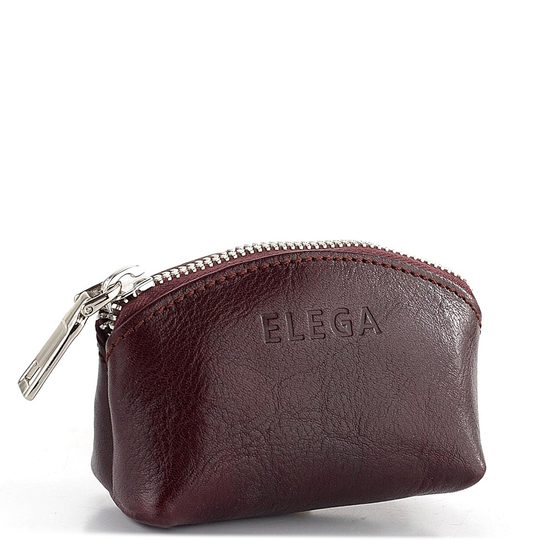 Elega kožená kľúčenka burgund 68809