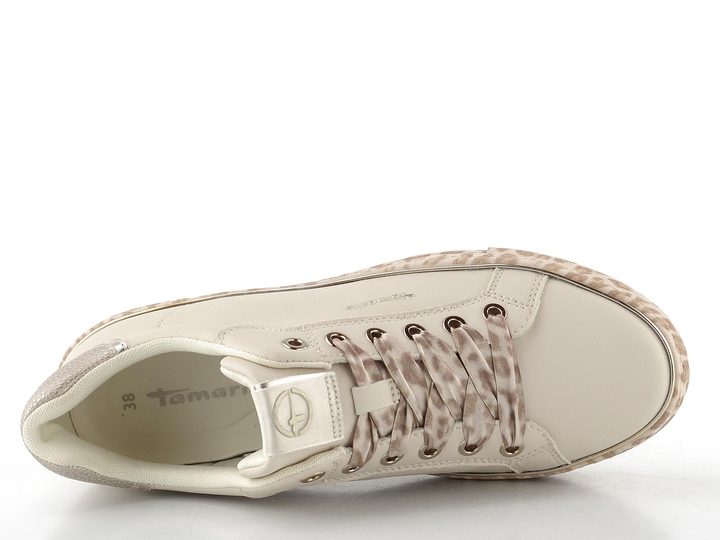 Tamaris tenisky na platformě leopard combi 1-23751-44
