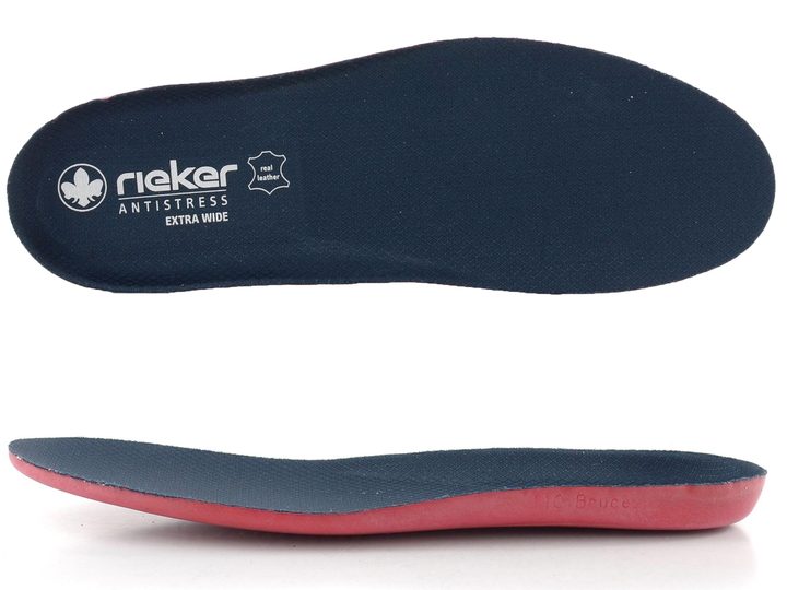 Rieker tmavo modré poltopánky so zipsom 11500-14