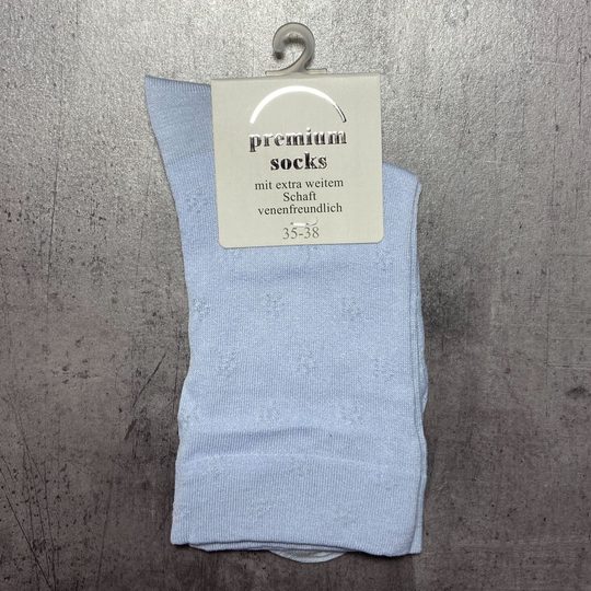 Dámske ponožky so zdravotným lemom 3 páry čierna/modrá/pruh