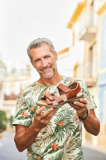 Rieker pánské páskové sandály světle hnědé 21461-24