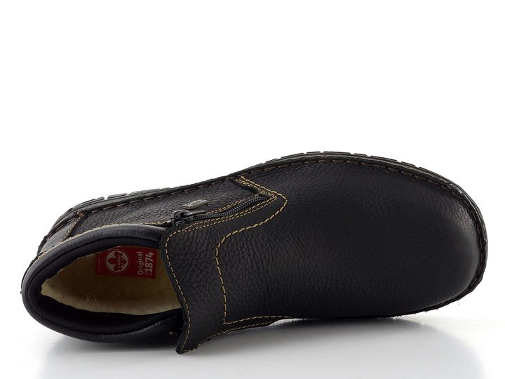 Rieker pánska zipsová členková obuv s membránou čierna 05173-00